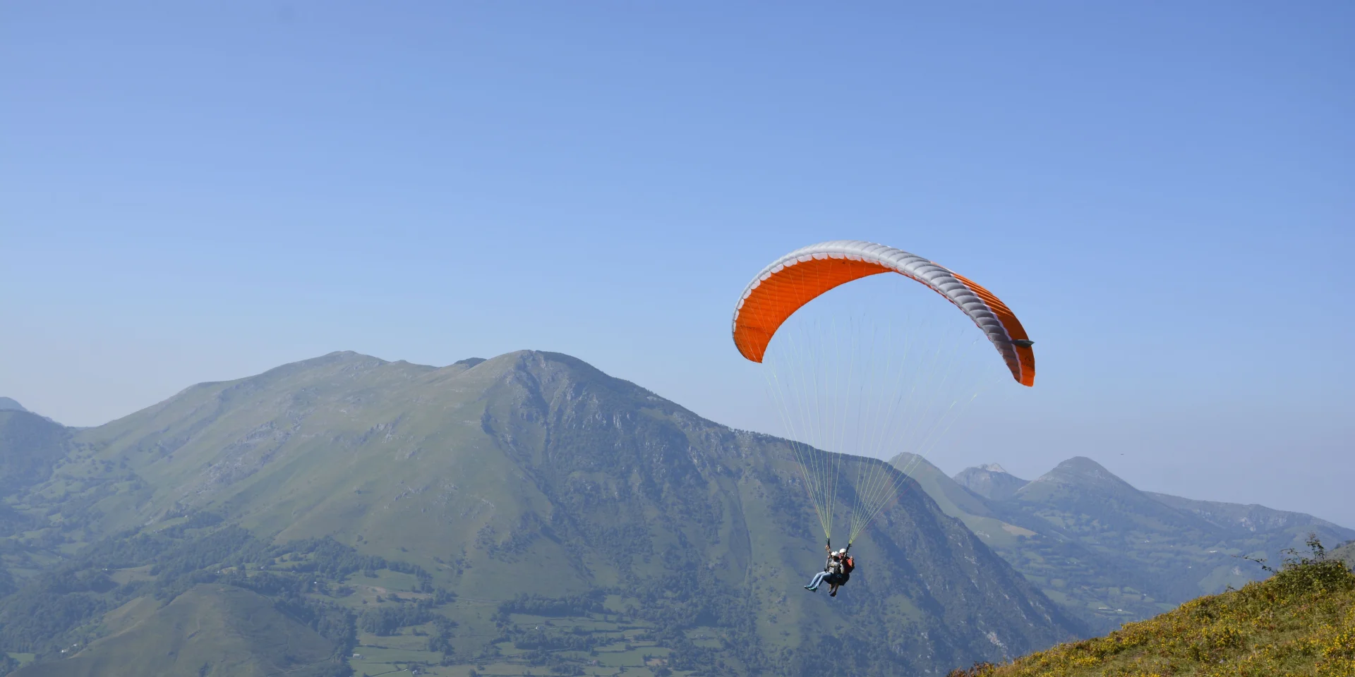 Saut en parapente tandem