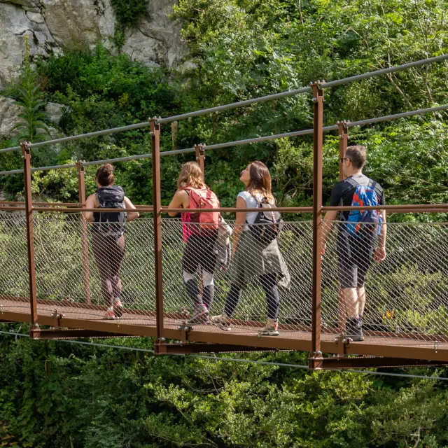 Passerelle du fort du Portalet, Pyrénées béarnaises.